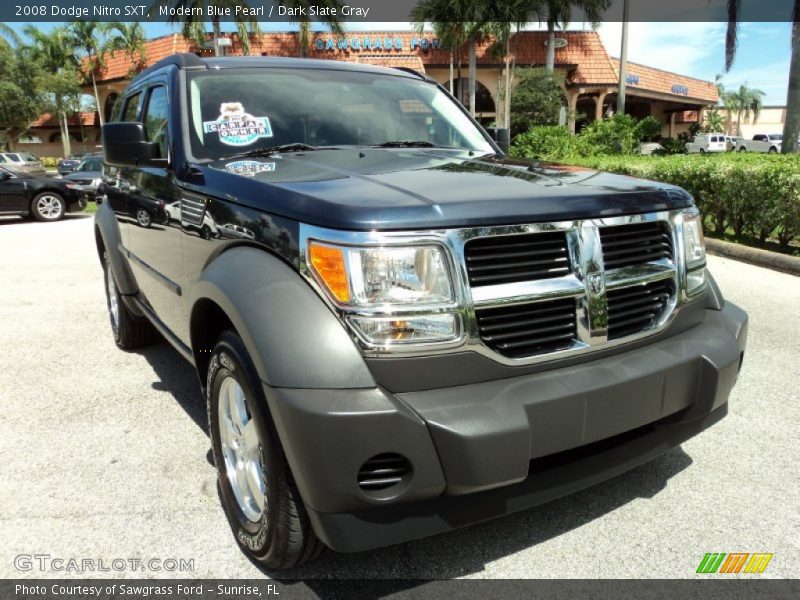 Modern Blue Pearl / Dark Slate Gray 2008 Dodge Nitro SXT