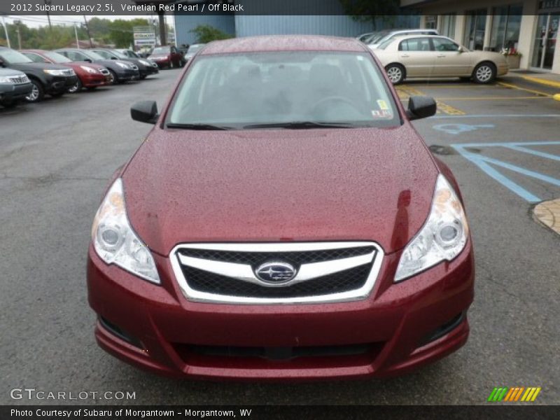 Venetian Red Pearl / Off Black 2012 Subaru Legacy 2.5i