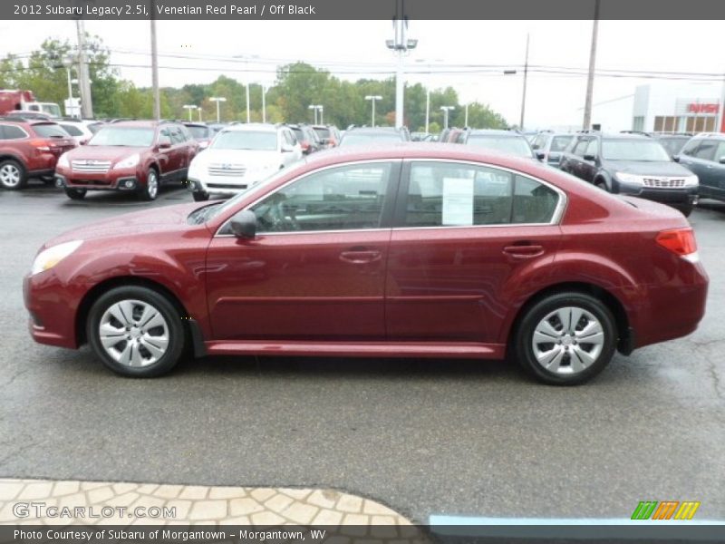 Venetian Red Pearl / Off Black 2012 Subaru Legacy 2.5i