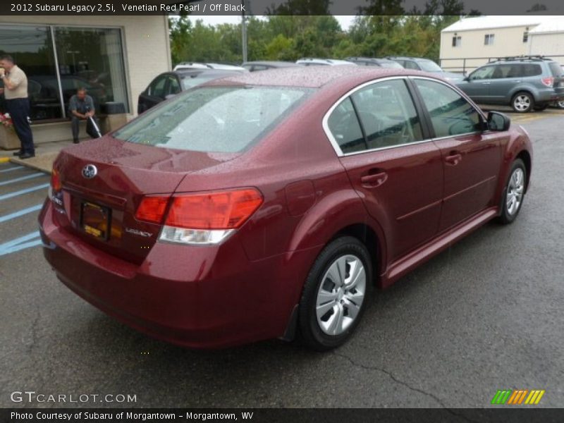 Venetian Red Pearl / Off Black 2012 Subaru Legacy 2.5i