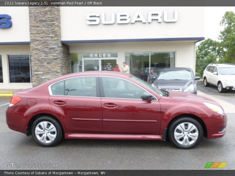 Venetian Red Pearl / Off Black 2012 Subaru Legacy 2.5i
