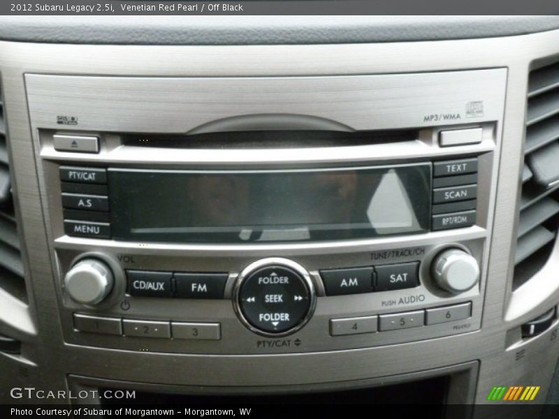 Venetian Red Pearl / Off Black 2012 Subaru Legacy 2.5i