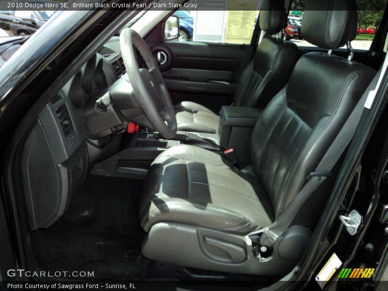 Brilliant Black Crystal Pearl / Dark Slate Gray 2010 Dodge Nitro SE
