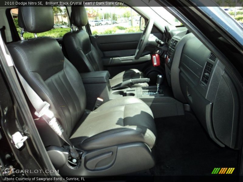 Brilliant Black Crystal Pearl / Dark Slate Gray 2010 Dodge Nitro SE