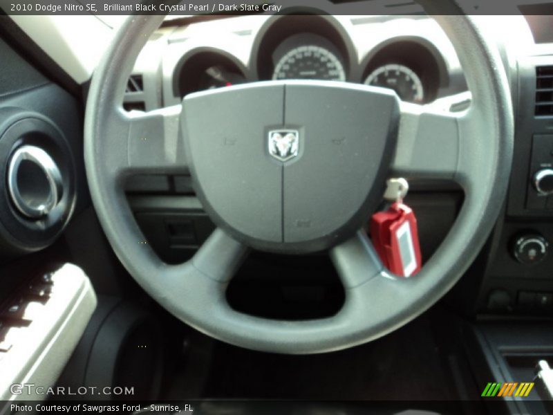 Brilliant Black Crystal Pearl / Dark Slate Gray 2010 Dodge Nitro SE