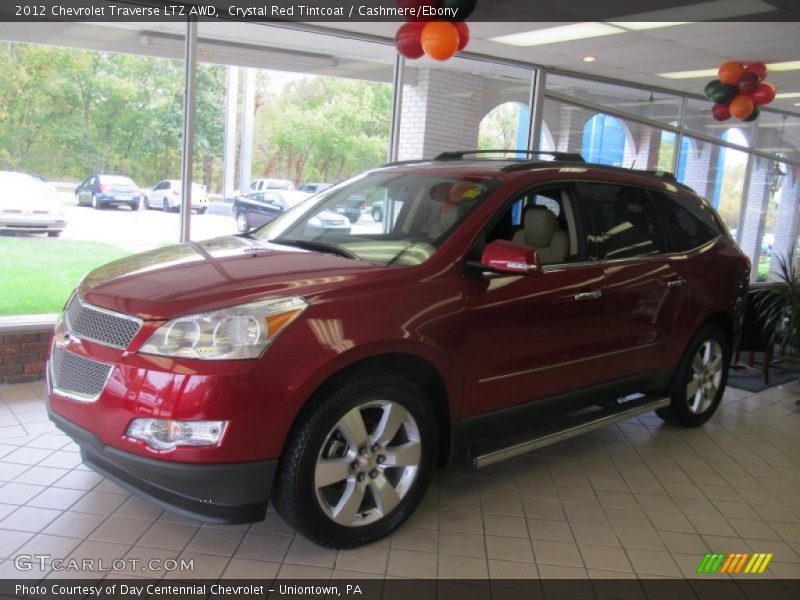 Crystal Red Tintcoat / Cashmere/Ebony 2012 Chevrolet Traverse LTZ AWD