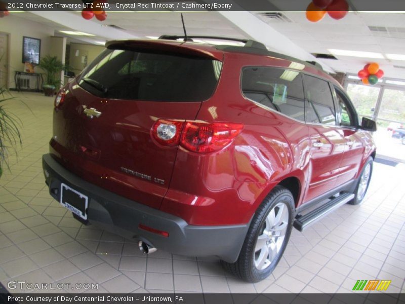Crystal Red Tintcoat / Cashmere/Ebony 2012 Chevrolet Traverse LTZ AWD