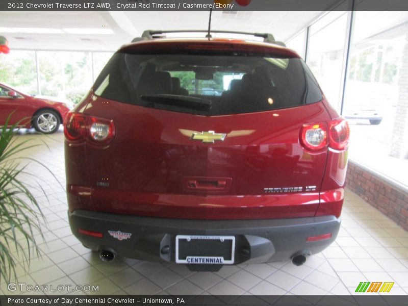 Crystal Red Tintcoat / Cashmere/Ebony 2012 Chevrolet Traverse LTZ AWD