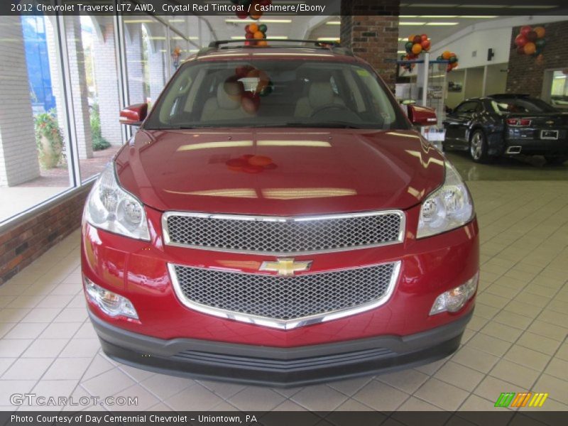 Crystal Red Tintcoat / Cashmere/Ebony 2012 Chevrolet Traverse LTZ AWD