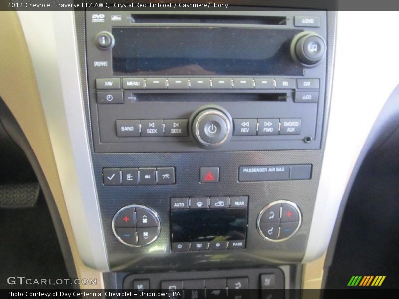 Crystal Red Tintcoat / Cashmere/Ebony 2012 Chevrolet Traverse LTZ AWD