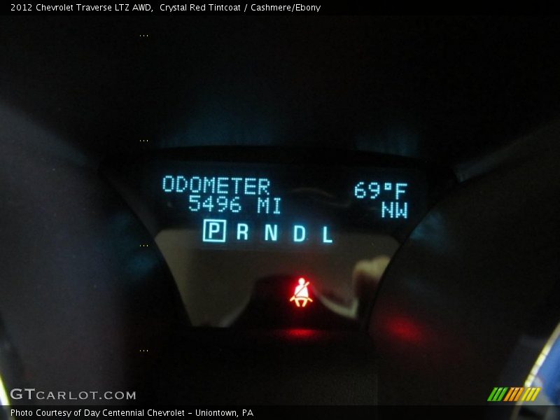 Crystal Red Tintcoat / Cashmere/Ebony 2012 Chevrolet Traverse LTZ AWD