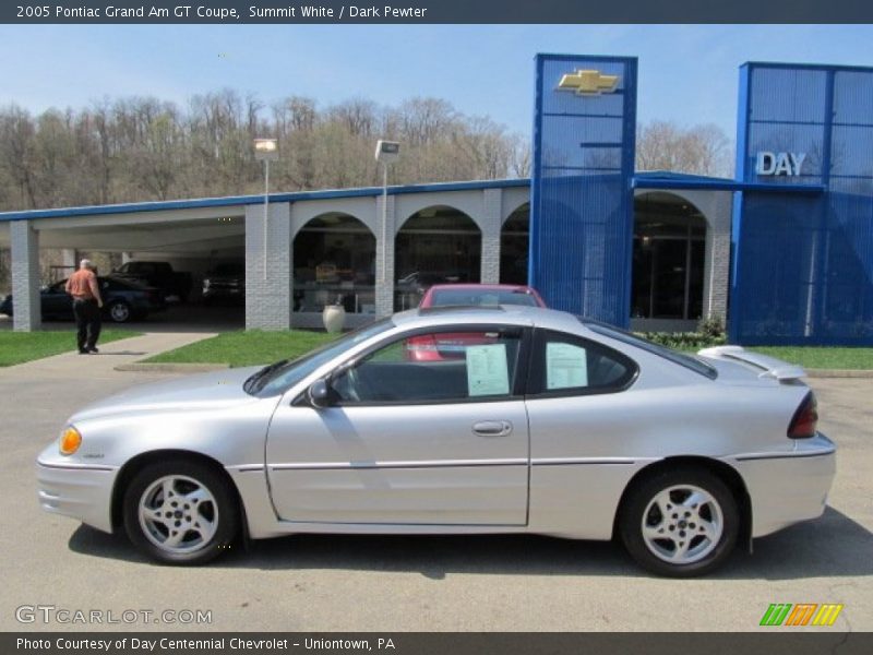 Summit White / Dark Pewter 2005 Pontiac Grand Am GT Coupe