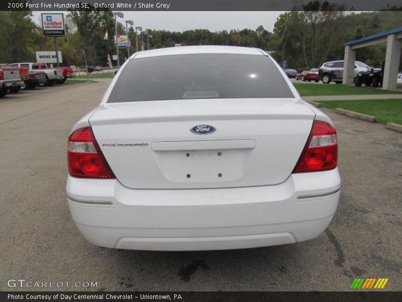 Oxford White / Shale Grey 2006 Ford Five Hundred SE