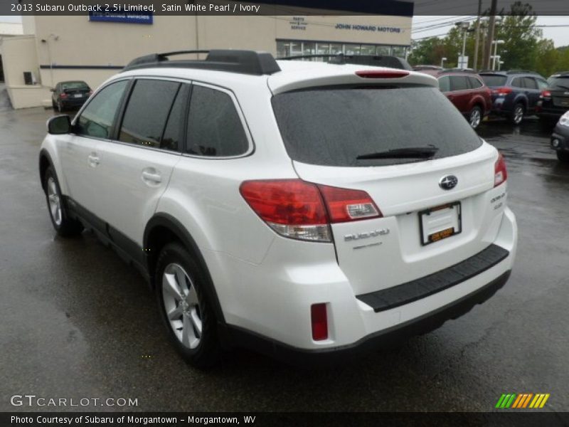 Satin White Pearl / Ivory 2013 Subaru Outback 2.5i Limited