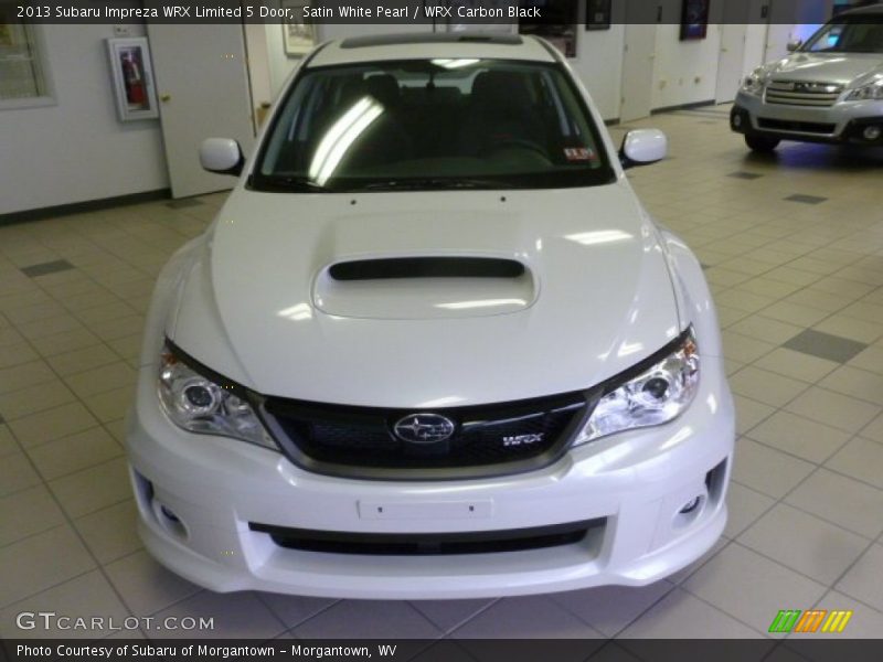 Satin White Pearl / WRX Carbon Black 2013 Subaru Impreza WRX Limited 5 Door