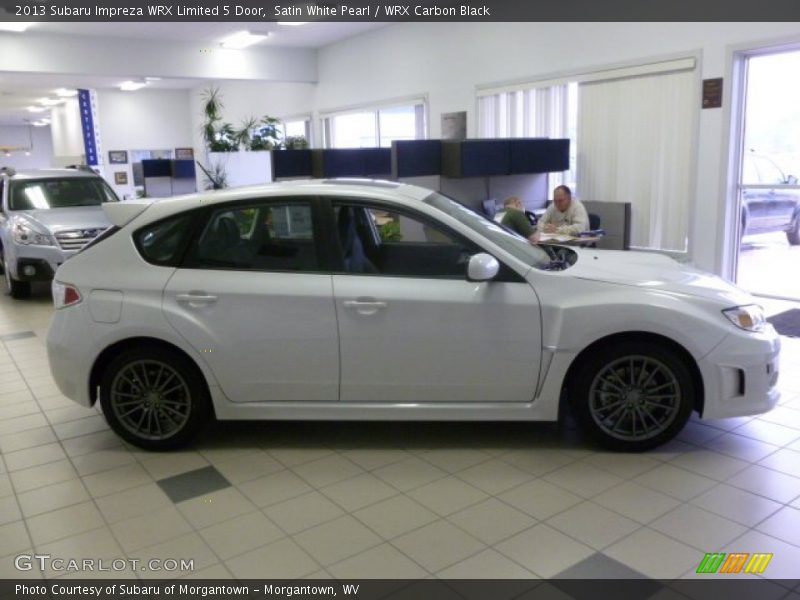 Satin White Pearl / WRX Carbon Black 2013 Subaru Impreza WRX Limited 5 Door