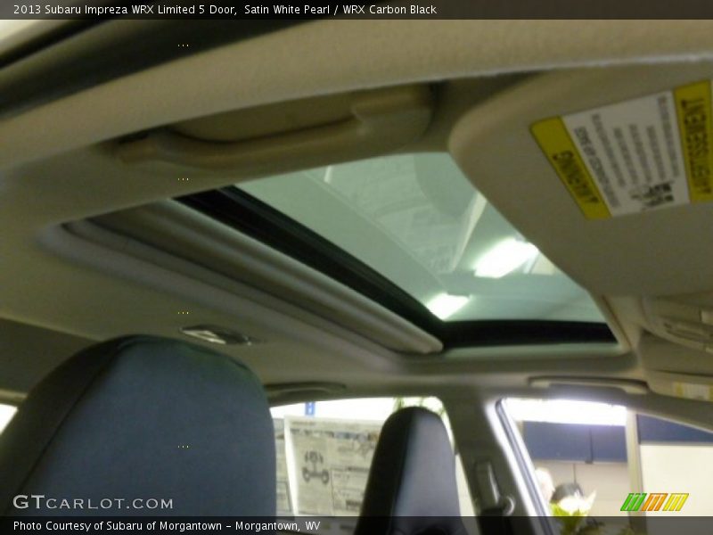 Satin White Pearl / WRX Carbon Black 2013 Subaru Impreza WRX Limited 5 Door