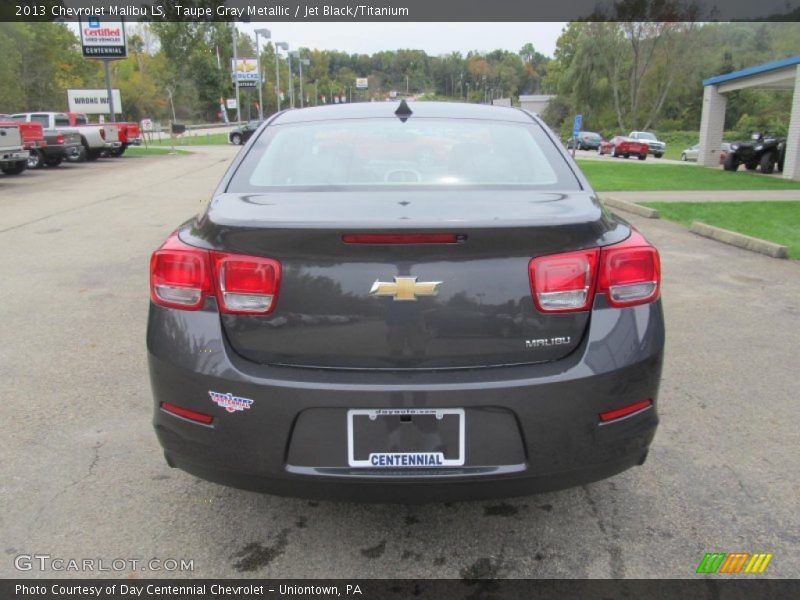 Taupe Gray Metallic / Jet Black/Titanium 2013 Chevrolet Malibu LS