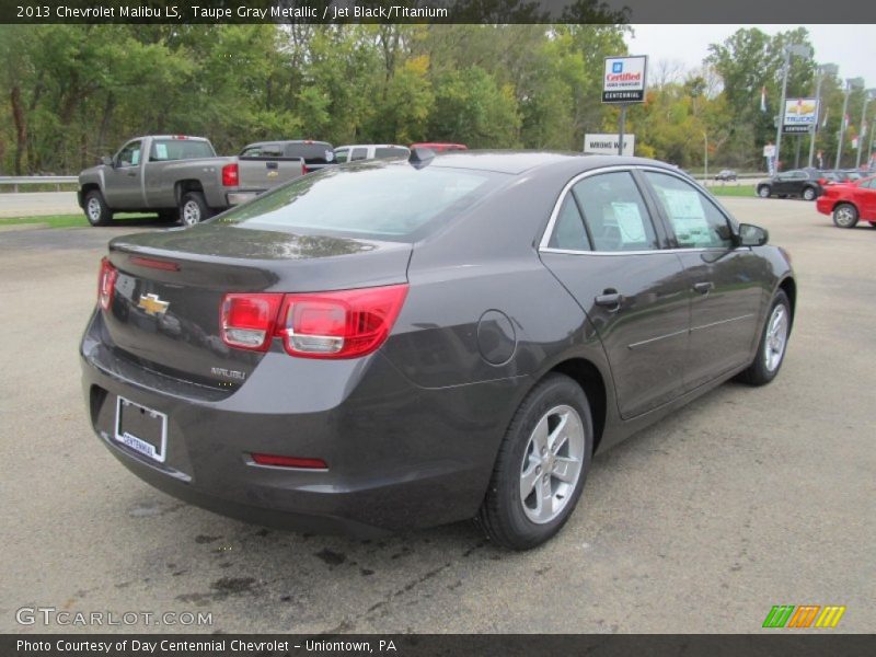Taupe Gray Metallic / Jet Black/Titanium 2013 Chevrolet Malibu LS