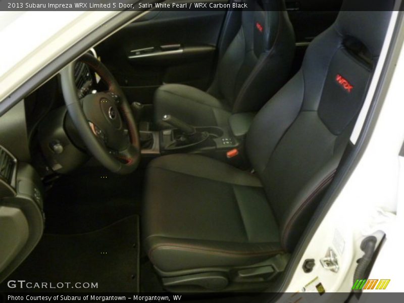 Satin White Pearl / WRX Carbon Black 2013 Subaru Impreza WRX Limited 5 Door