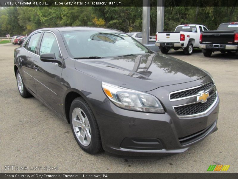 Taupe Gray Metallic / Jet Black/Titanium 2013 Chevrolet Malibu LS