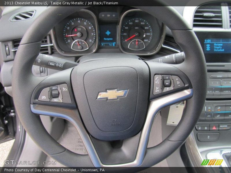 Taupe Gray Metallic / Jet Black/Titanium 2013 Chevrolet Malibu LS