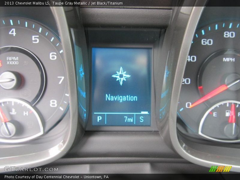 Taupe Gray Metallic / Jet Black/Titanium 2013 Chevrolet Malibu LS