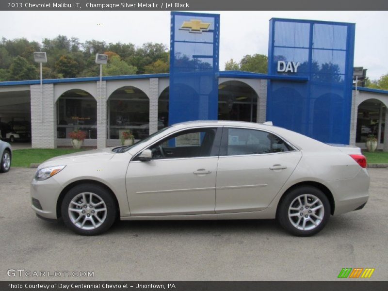 Champagne Silver Metallic / Jet Black 2013 Chevrolet Malibu LT