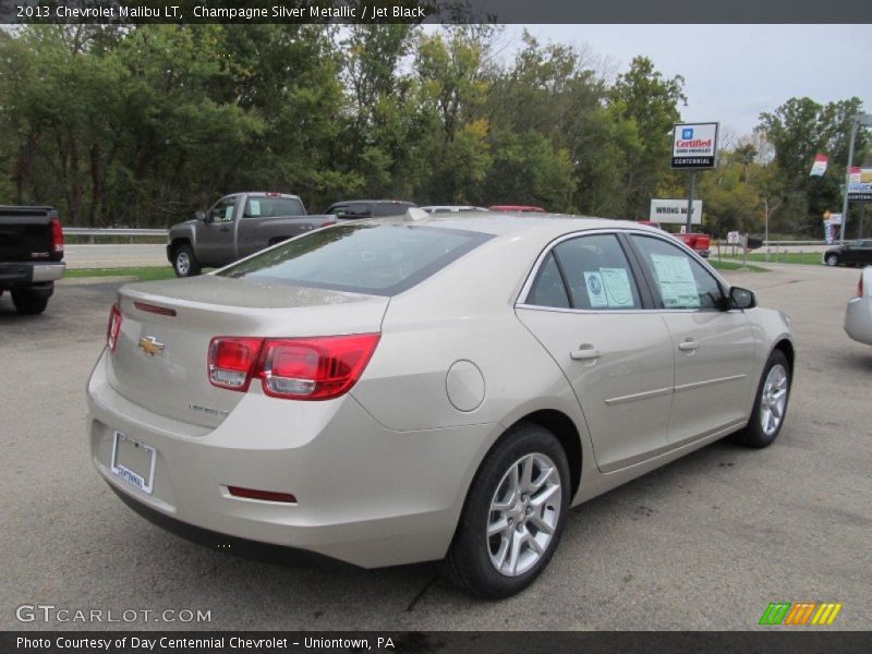 Champagne Silver Metallic / Jet Black 2013 Chevrolet Malibu LT