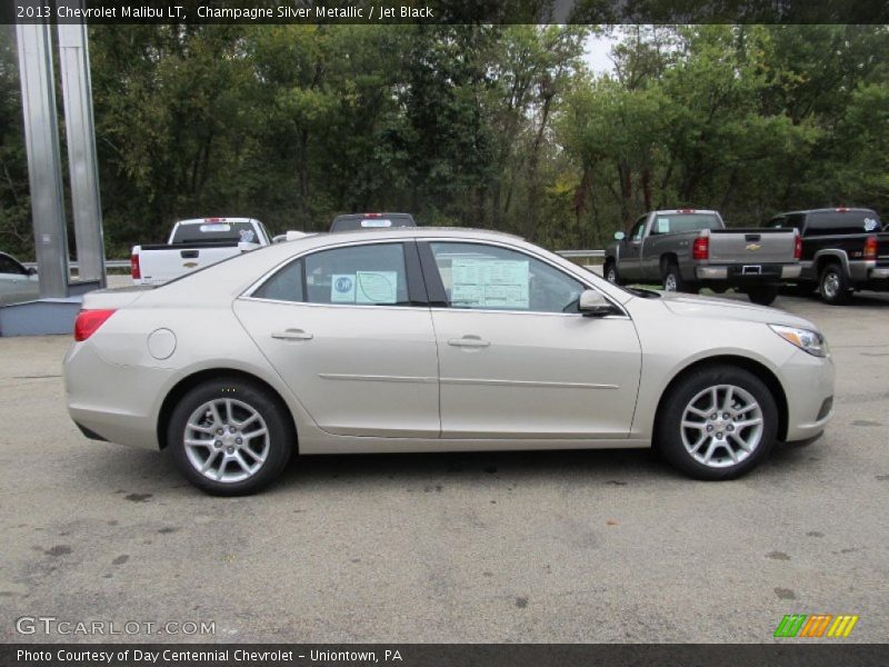 Champagne Silver Metallic / Jet Black 2013 Chevrolet Malibu LT