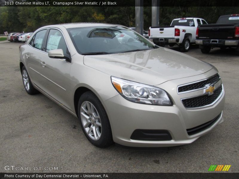 Champagne Silver Metallic / Jet Black 2013 Chevrolet Malibu LT