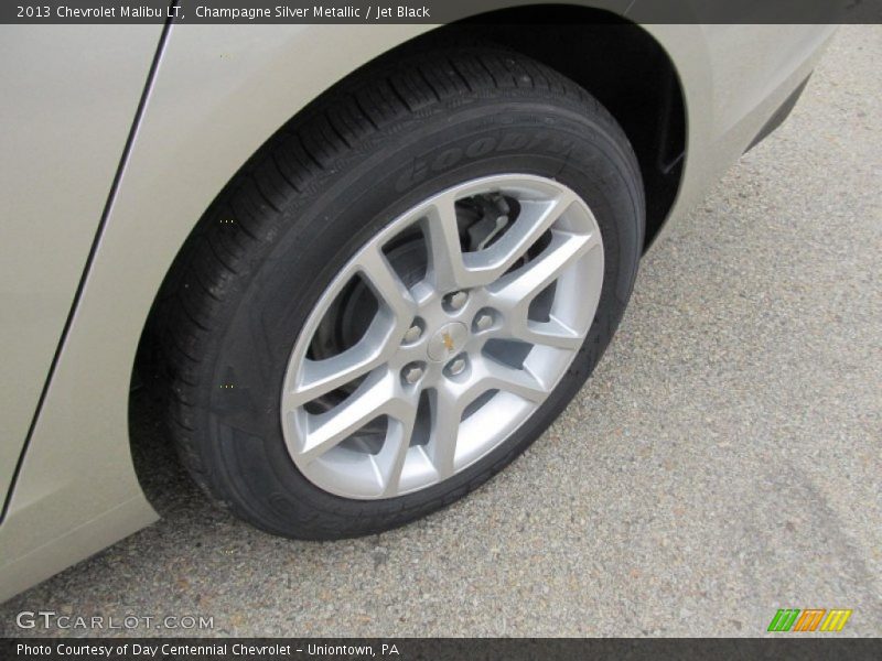 Champagne Silver Metallic / Jet Black 2013 Chevrolet Malibu LT