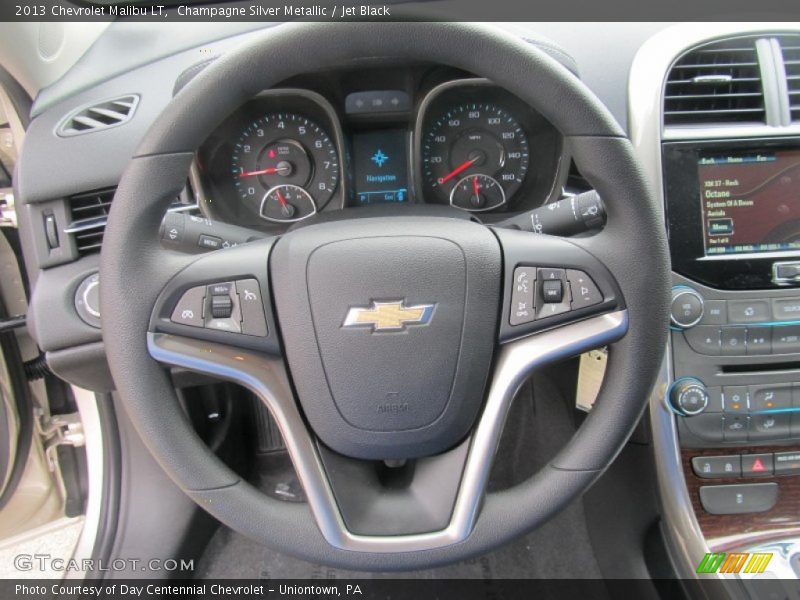 Champagne Silver Metallic / Jet Black 2013 Chevrolet Malibu LT