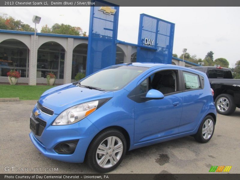 Denim (Blue) / Silver/Blue 2013 Chevrolet Spark LS