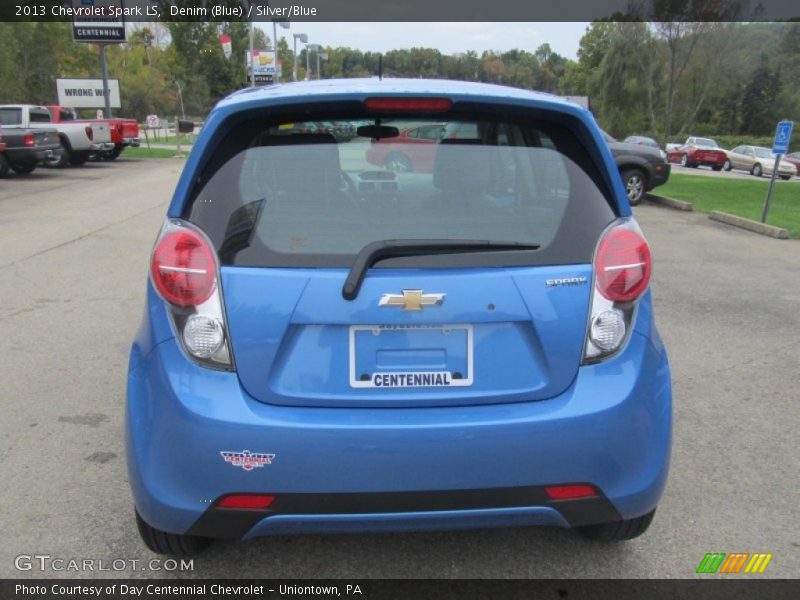 Denim (Blue) / Silver/Blue 2013 Chevrolet Spark LS