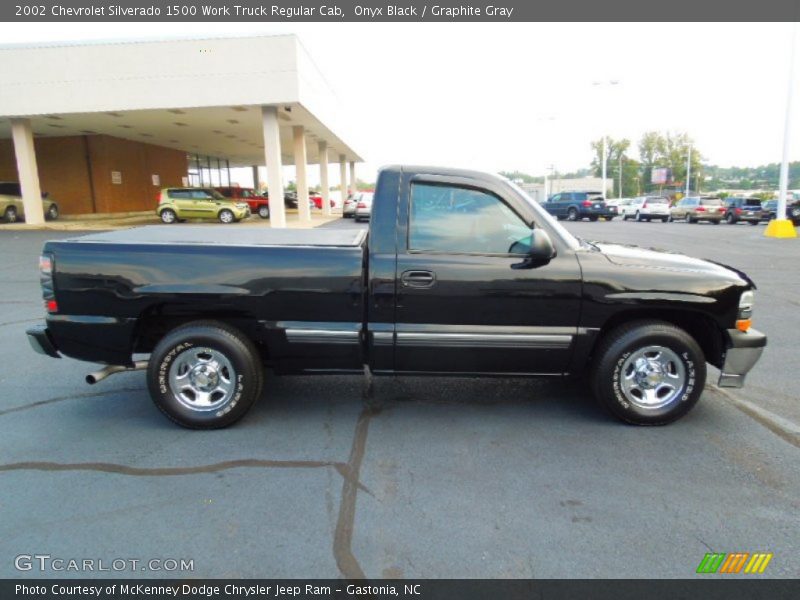 Onyx Black / Graphite Gray 2002 Chevrolet Silverado 1500 Work Truck Regular Cab