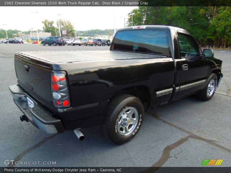 Onyx Black / Graphite Gray 2002 Chevrolet Silverado 1500 Work Truck Regular Cab