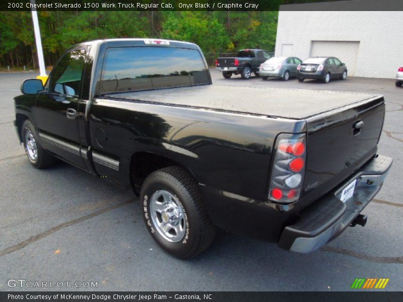 Onyx Black / Graphite Gray 2002 Chevrolet Silverado 1500 Work Truck Regular Cab