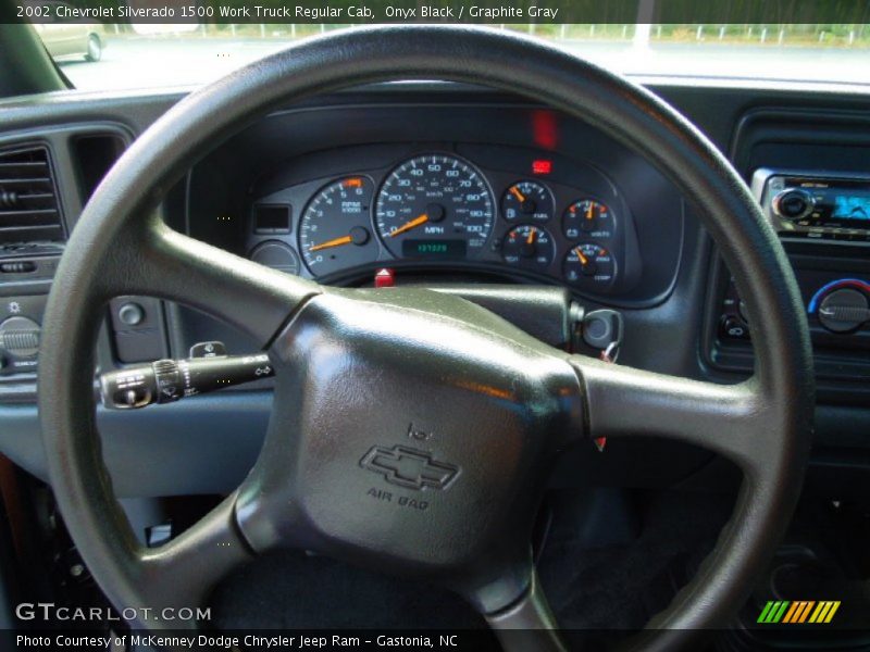 Onyx Black / Graphite Gray 2002 Chevrolet Silverado 1500 Work Truck Regular Cab