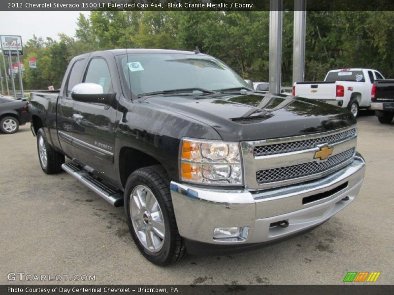 Black Granite Metallic / Ebony 2012 Chevrolet Silverado 1500 LT Extended Cab 4x4
