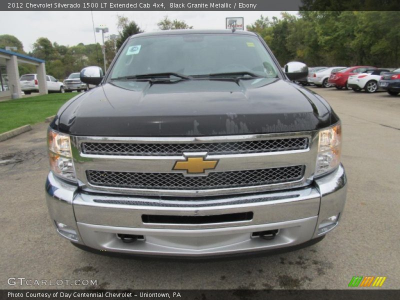 Black Granite Metallic / Ebony 2012 Chevrolet Silverado 1500 LT Extended Cab 4x4