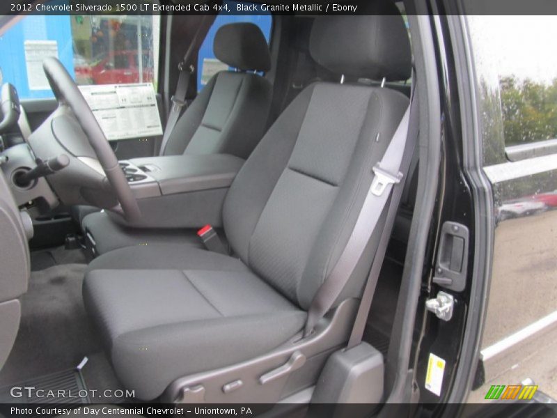 Black Granite Metallic / Ebony 2012 Chevrolet Silverado 1500 LT Extended Cab 4x4