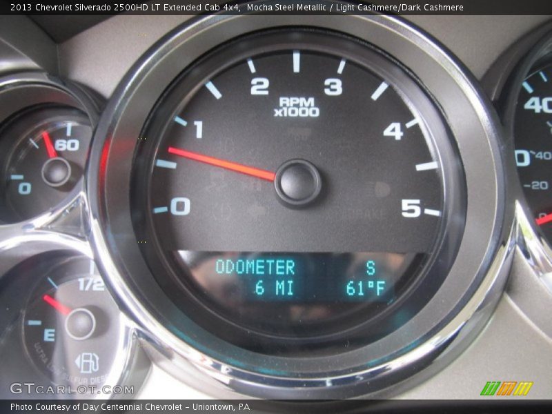 Mocha Steel Metallic / Light Cashmere/Dark Cashmere 2013 Chevrolet Silverado 2500HD LT Extended Cab 4x4