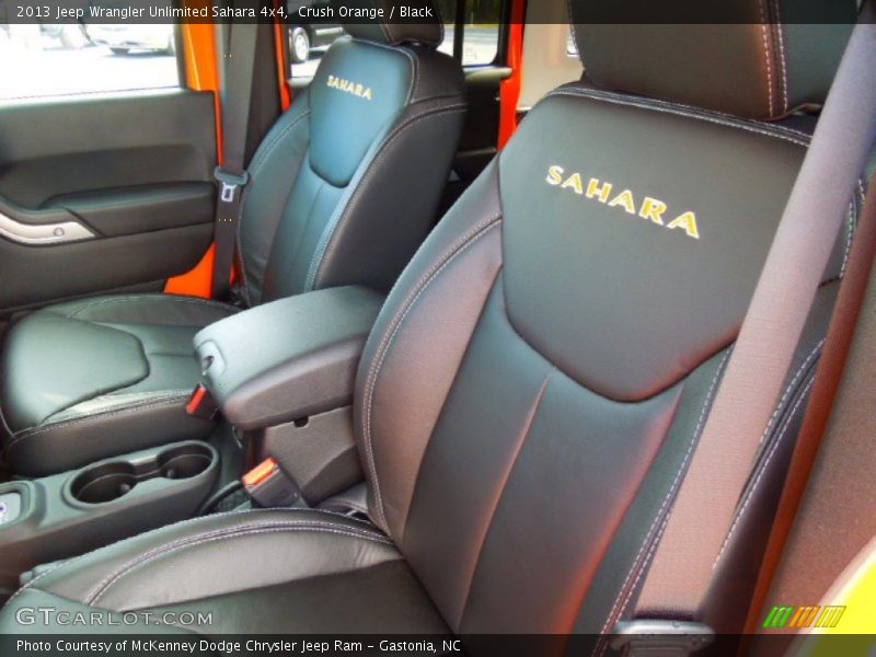 Crush Orange / Black 2013 Jeep Wrangler Unlimited Sahara 4x4