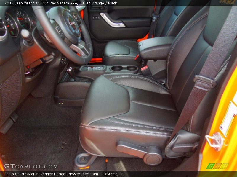 Crush Orange / Black 2013 Jeep Wrangler Unlimited Sahara 4x4