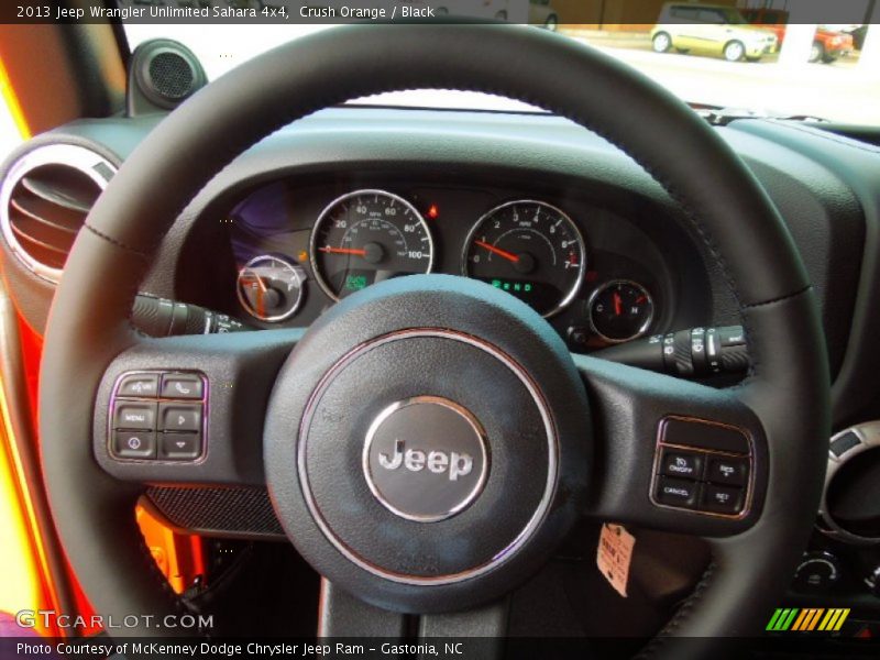 Crush Orange / Black 2013 Jeep Wrangler Unlimited Sahara 4x4