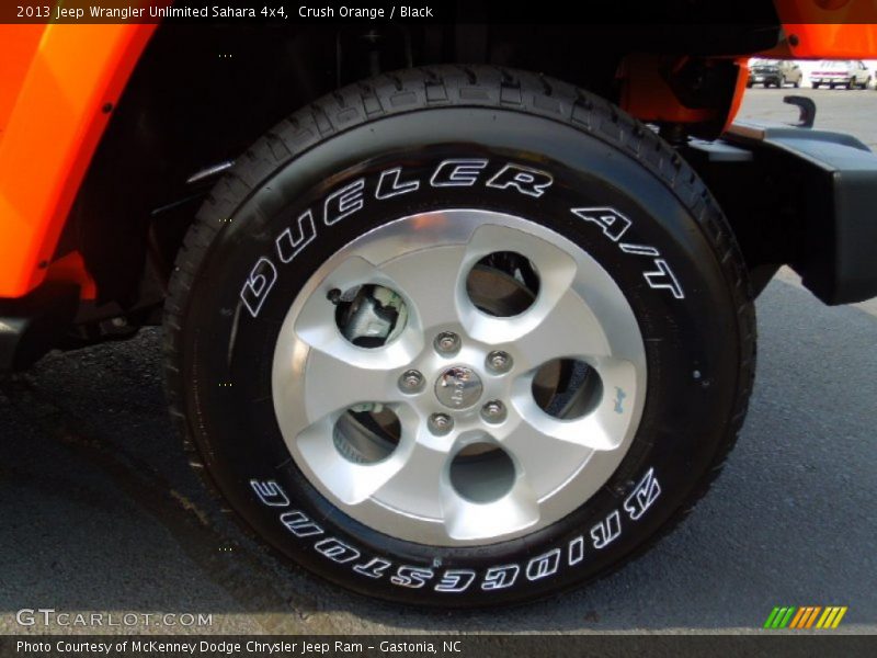 Crush Orange / Black 2013 Jeep Wrangler Unlimited Sahara 4x4