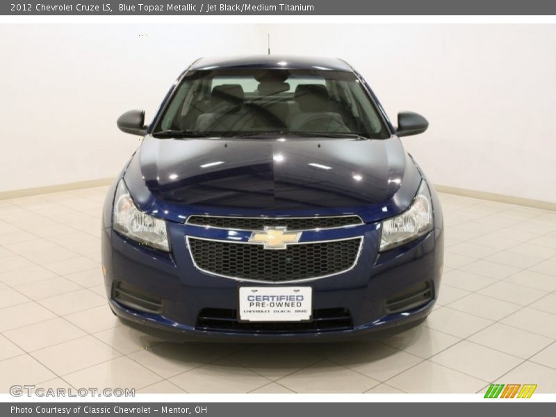 Blue Topaz Metallic / Jet Black/Medium Titanium 2012 Chevrolet Cruze LS