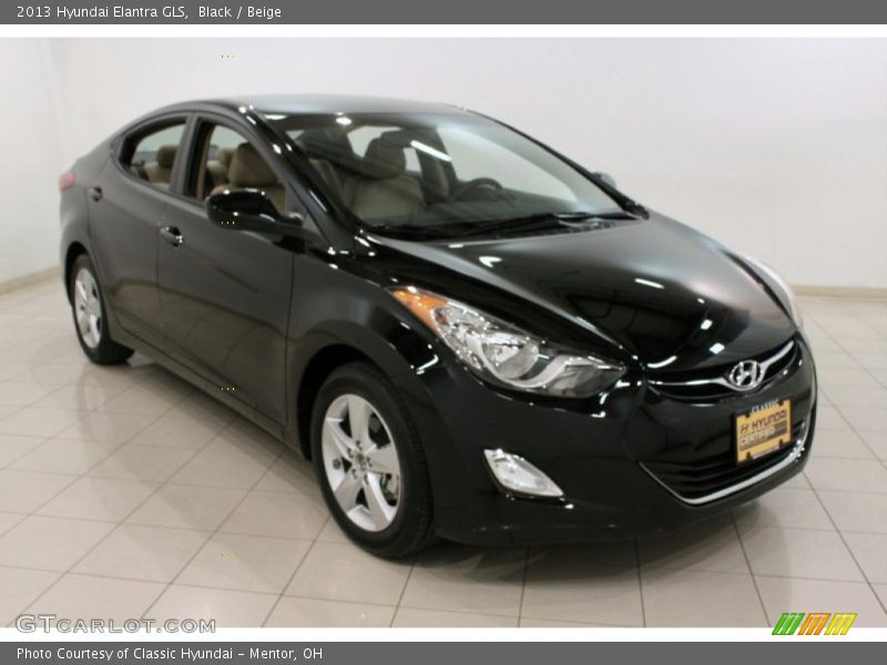 Black / Beige 2013 Hyundai Elantra GLS