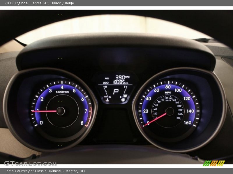 Black / Beige 2013 Hyundai Elantra GLS